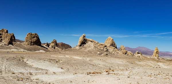 Trona Pinacles tuffa formations